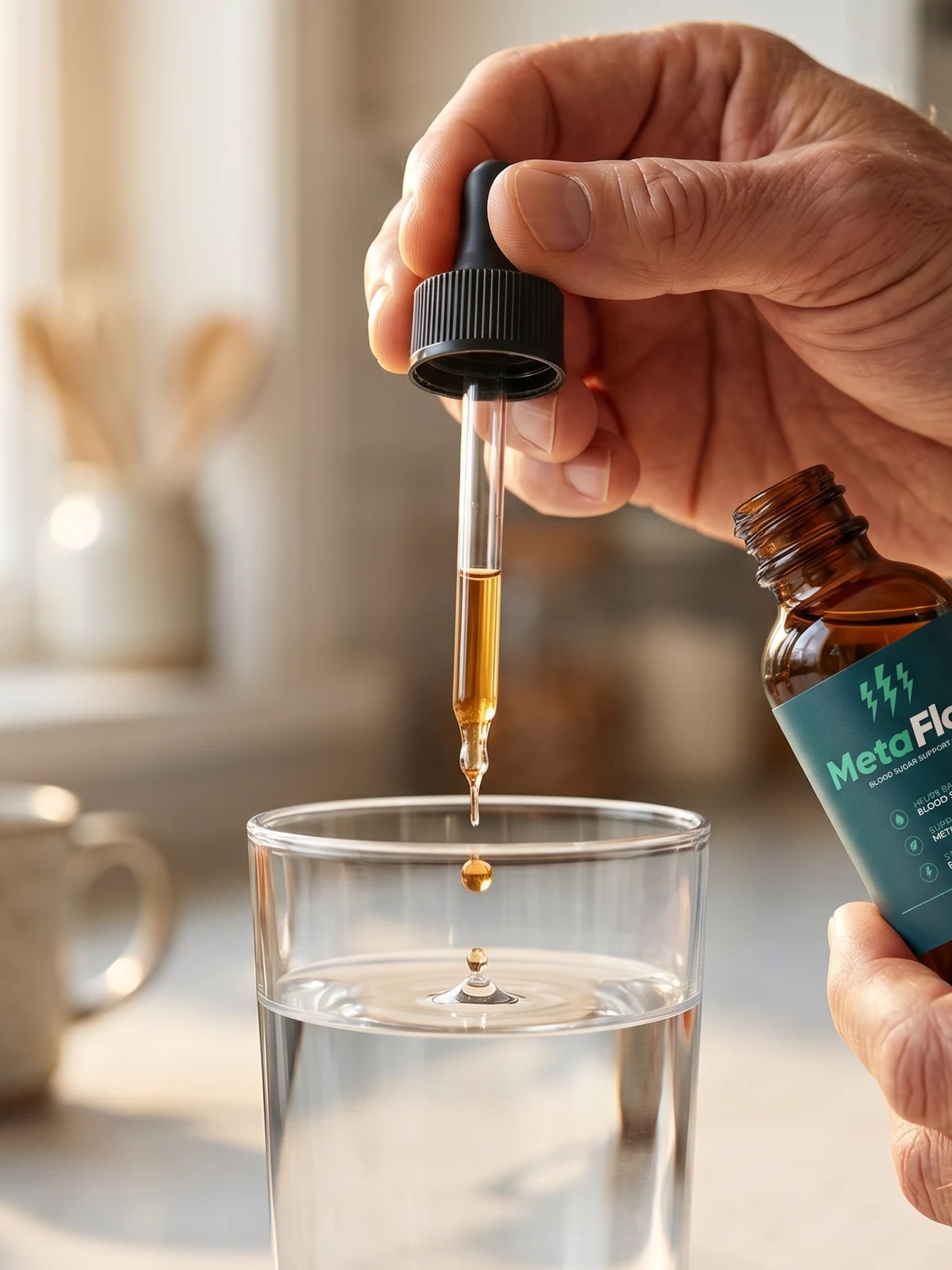 MetaFlow liquid drops absorption concept
